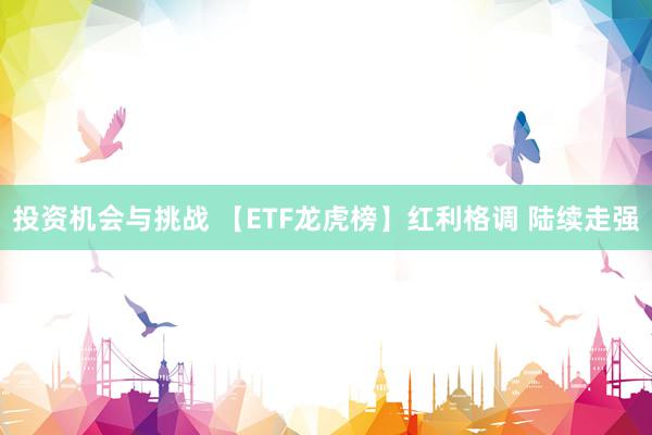 投资机会与挑战 【ETF龙虎榜】红利格调 陆续走强