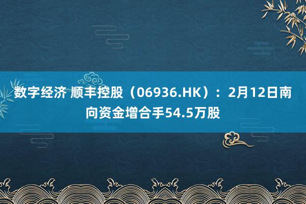 数字经济 顺丰控股（06936.HK）：2月12日南向资金增合手54.5万股