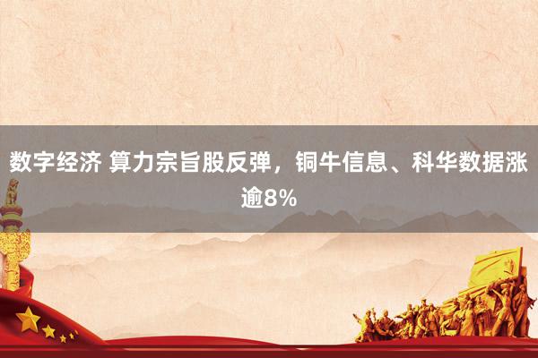 数字经济 算力宗旨股反弹，铜牛信息、科华数据涨逾8%